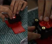 Placing a part on the mechanism